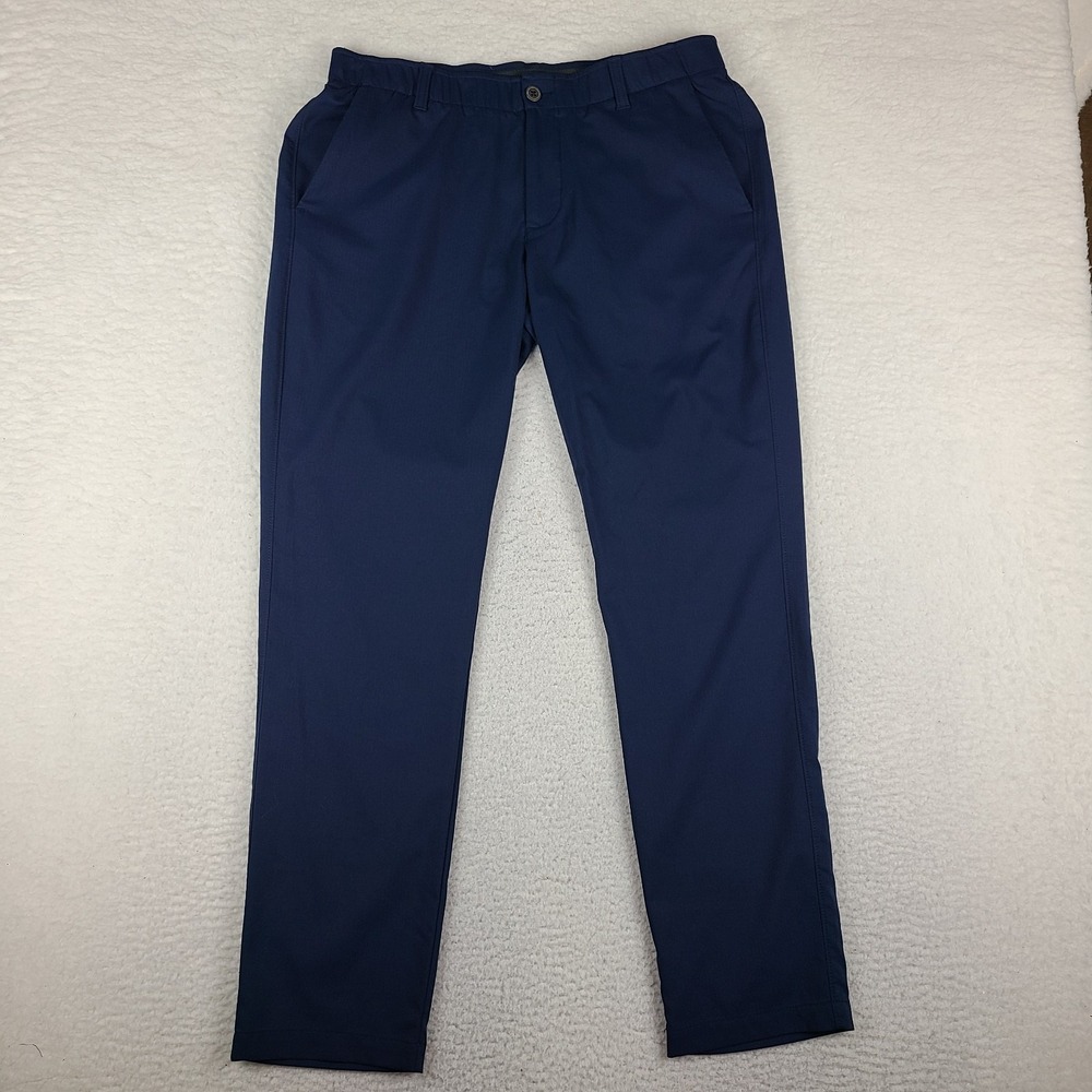 Under Armour The Showdown Pants Mens 36x32 Blue Navy Performance Tech Golf